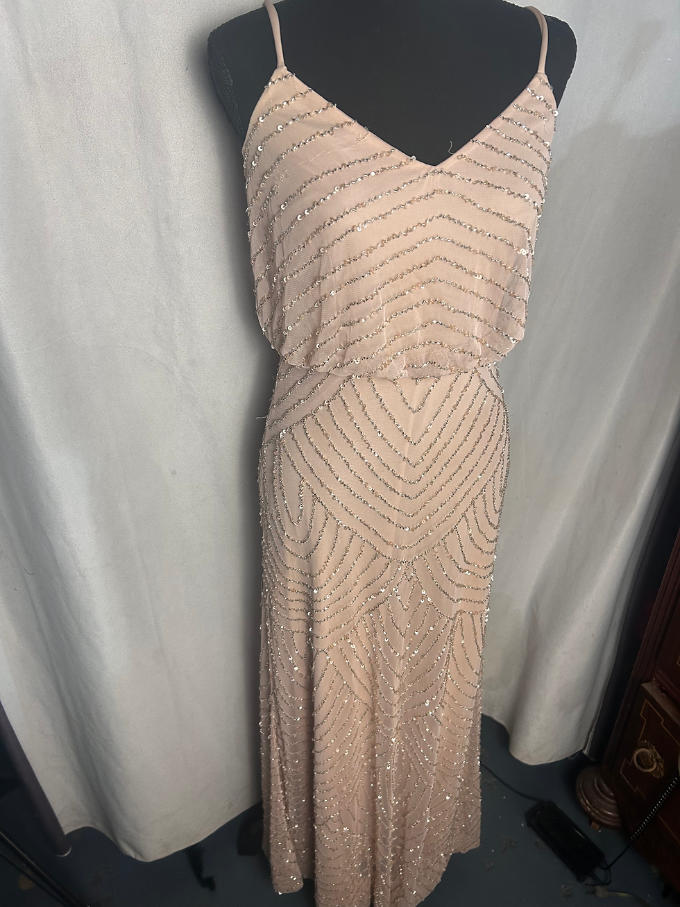 full angle pink gown