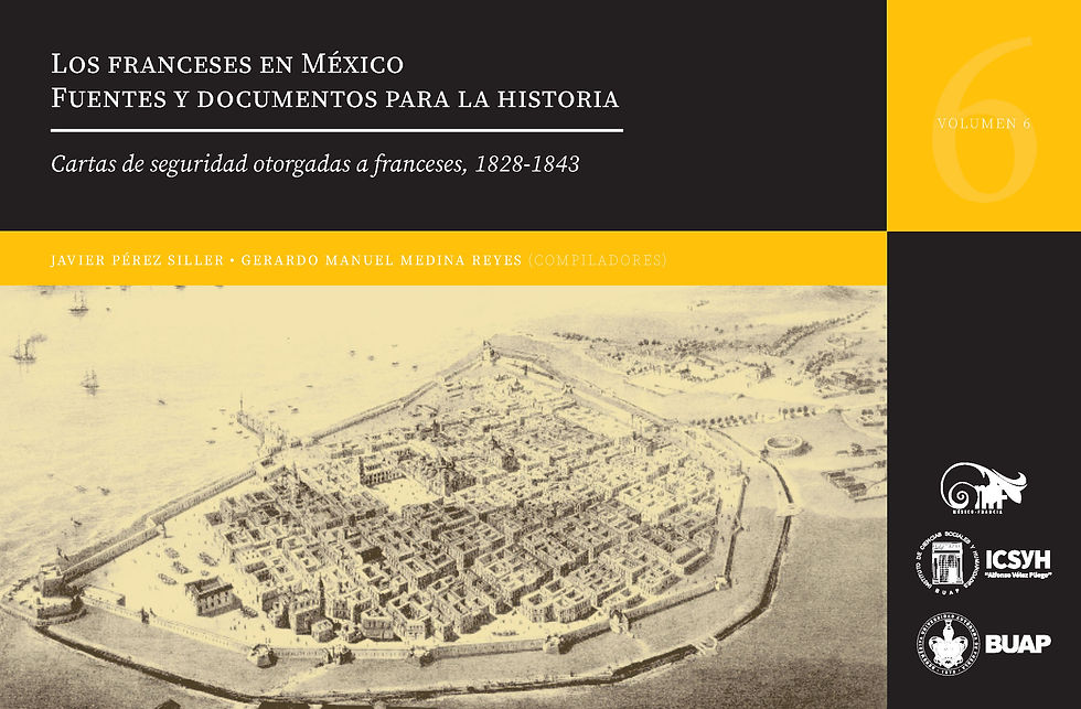 Los franceses en México. Fuentes y documentos para la historia. Volumen 6. Cartas de seguridad otorgadas a franceses, 1828-1843.