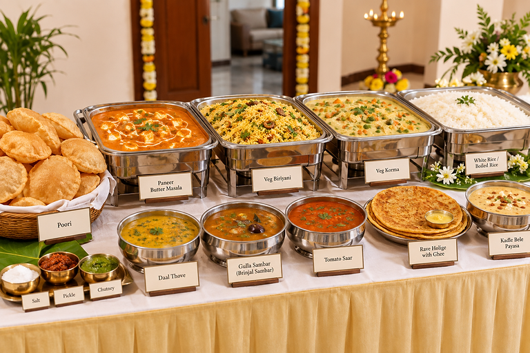 Traditional Pure Veg Brahmin Catering in Mangalore