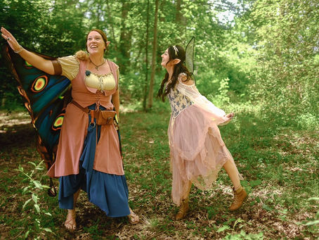 Fairies dancing in the woods