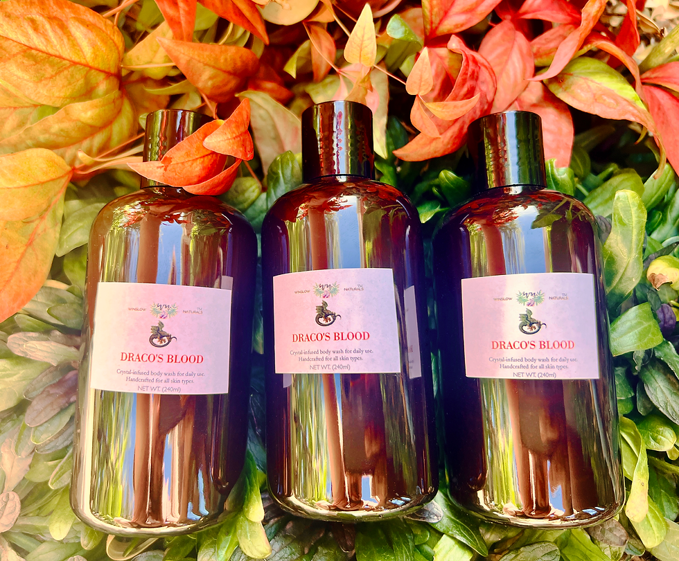 Miniatura: Crystal Infused Body Wash, Dragon’s Blood Body Wash Liquid 8oz.