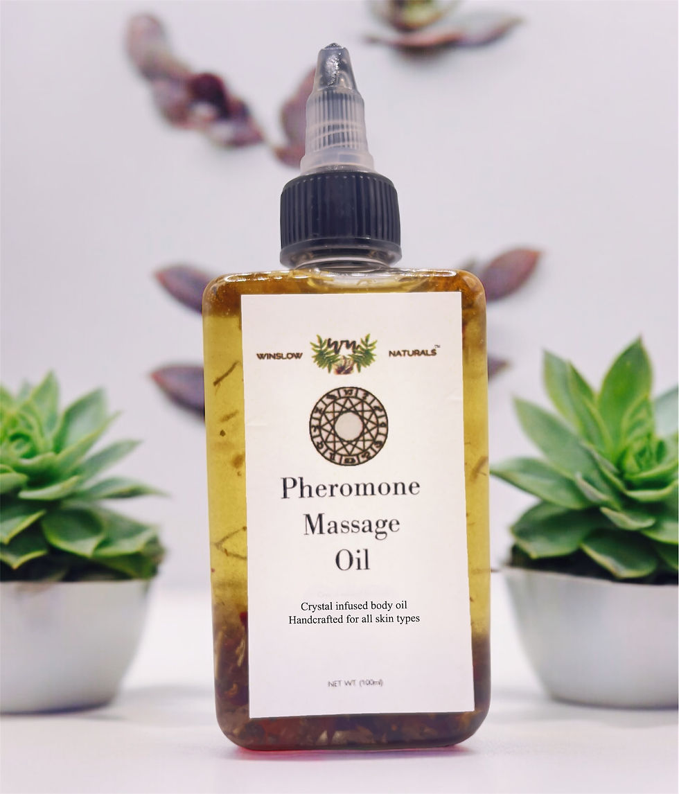 Miniatura: Pheromone Massage Oil, Crystal Infused Massage Oil