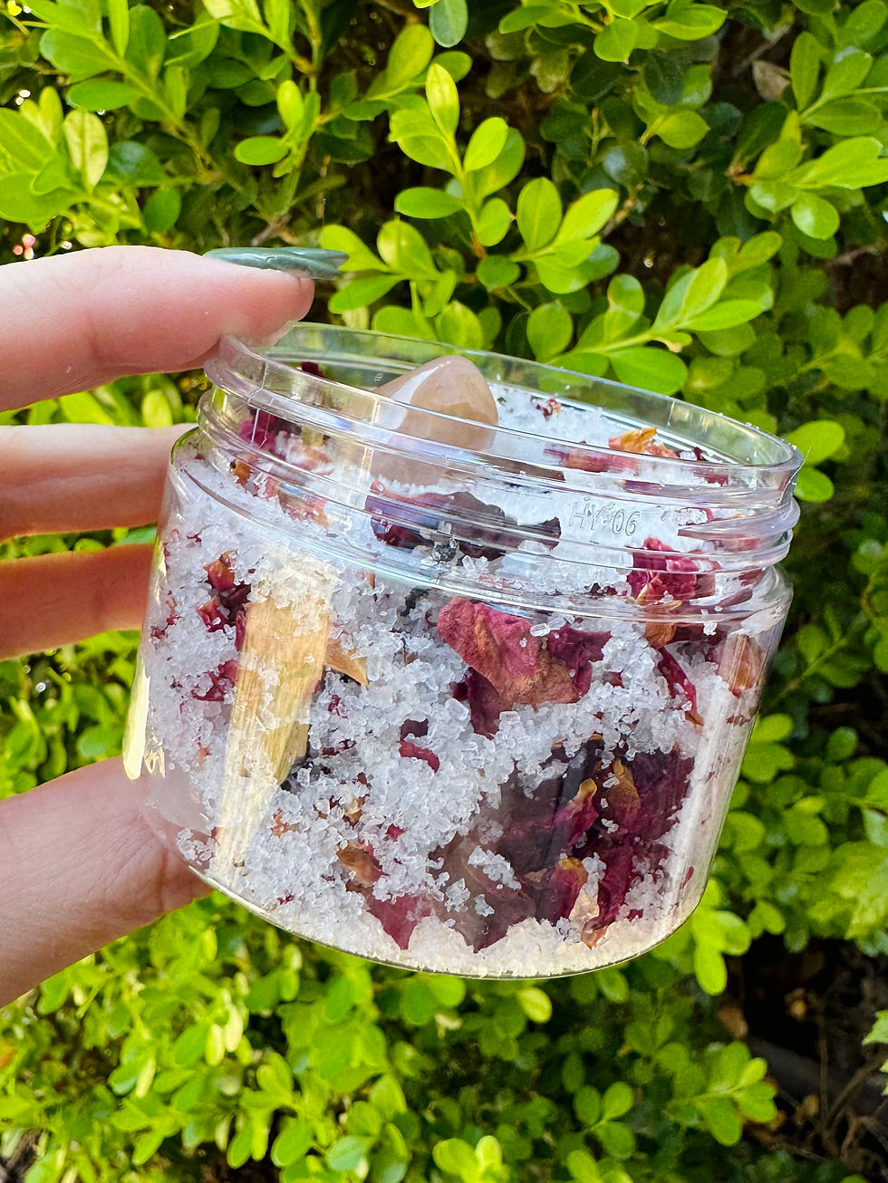 Thumbnail: Rose Quartz Self Care Bath Soak, Spiritual Bath Salts