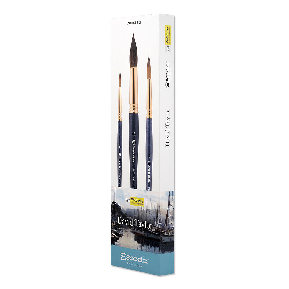 Thumbnail: Escoda David Taylor Watercolour Brush Set- 8609-1