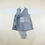 Thumbnail: Baby boy dohl hanbok set with shimmering gray vest and pleated detail, paired with gray pants and floral embroidered pouch