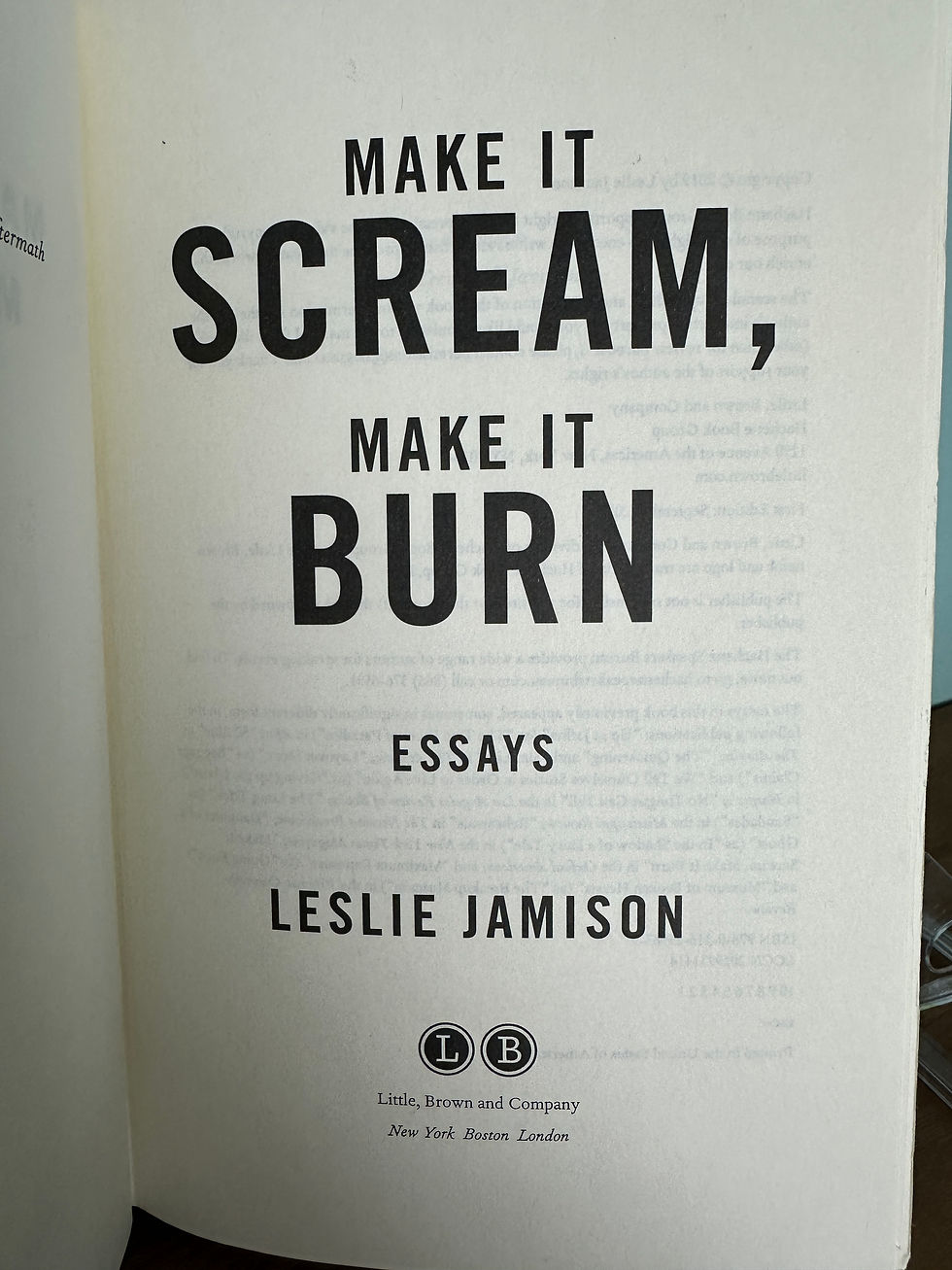 Thumbnail: Make it Scream, Make it Burn: Essays