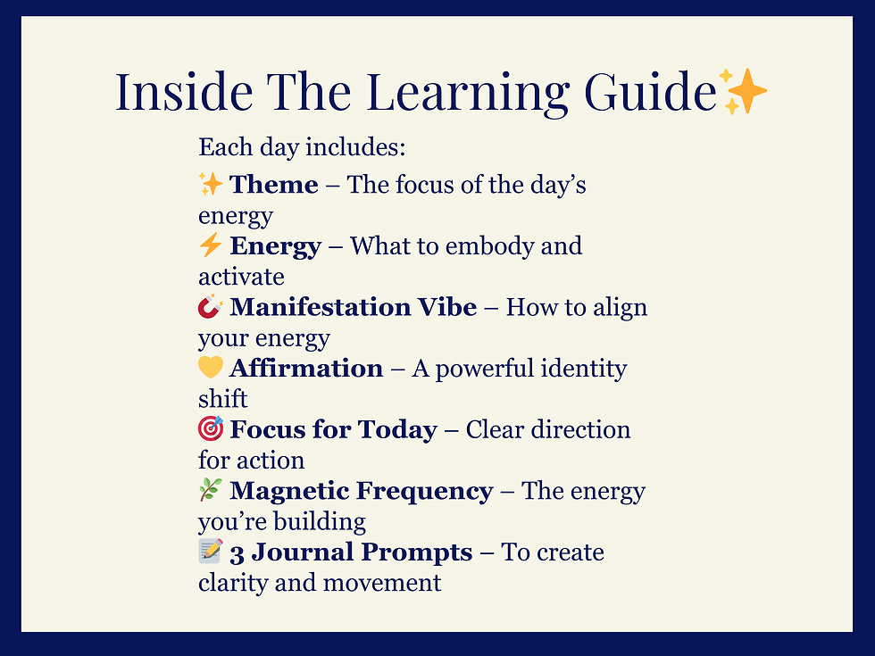 Thumbnail: Inside the 5-Day Tarot Manifestation Journal showing themes, energy guidance, manifestation prompts, affirmations, magnetic f