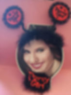 Black and Red Party Girl headband image