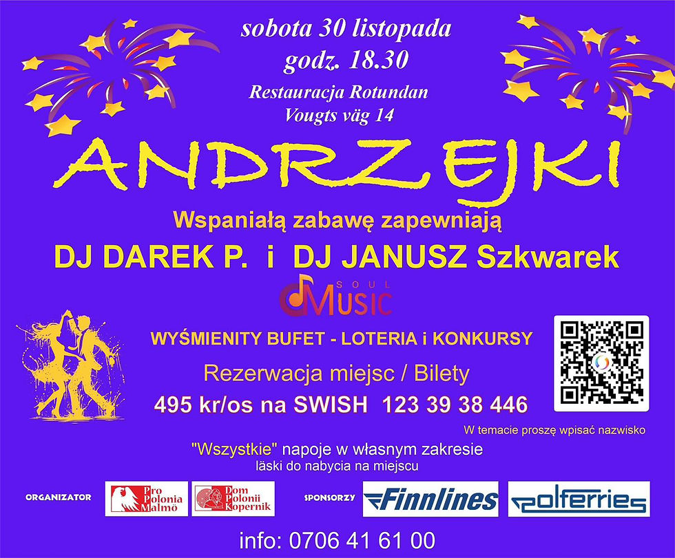 Andrzejki w Malmö! 2024