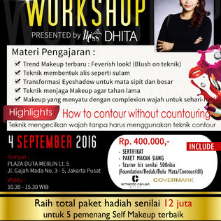Eva Bun Academy Adakan Workshop Make Up by Ms. Dhita