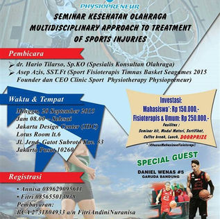 Seminar Kesehatan Olahraga "Multidisciplinary Approach to Treatment of Sports Injuries"