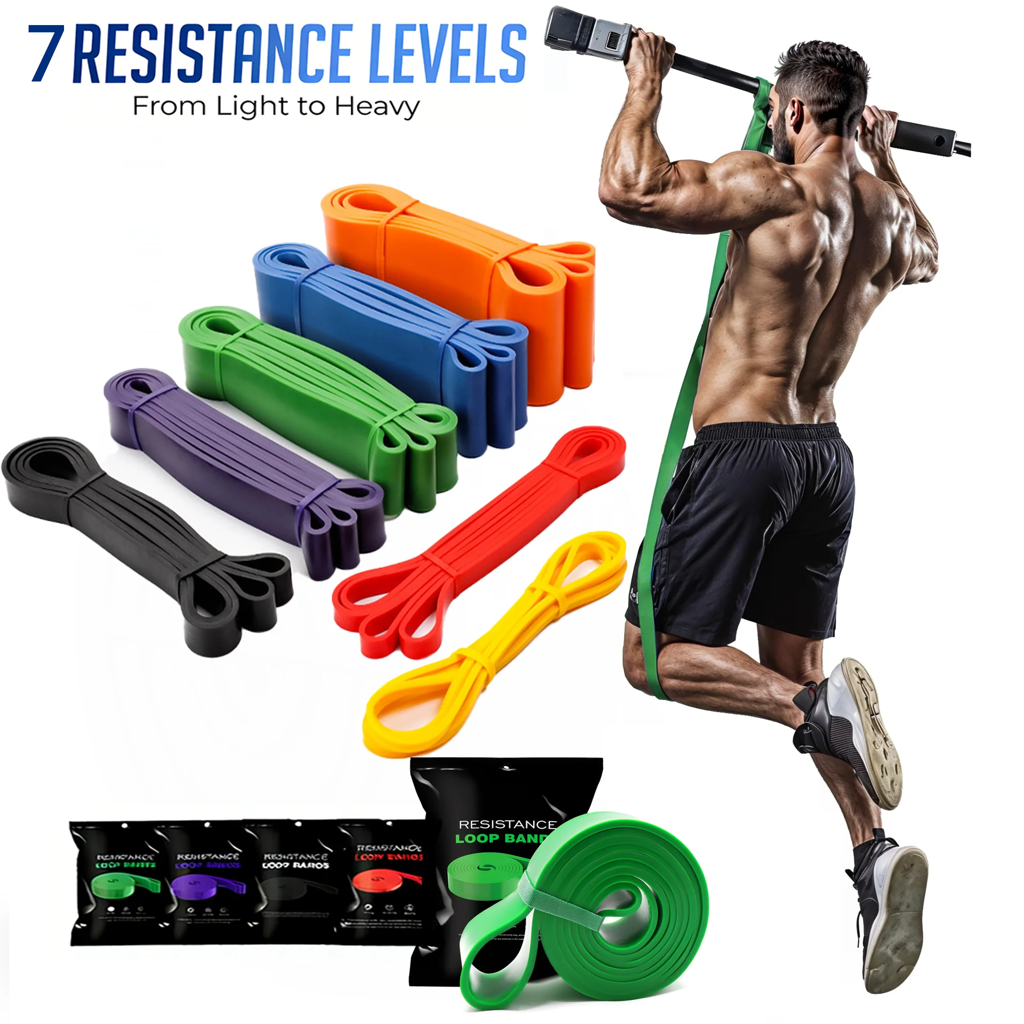 New Resistance Bands, Pull Up Assistance Bands, Exercise Bands for Men or Women