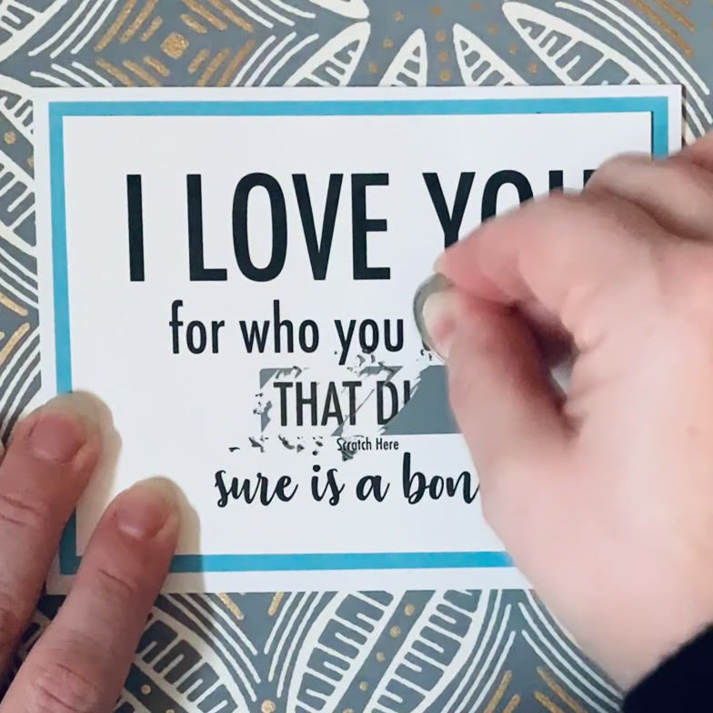 Thumbnail: Valentine's Dick Scratch Off Snarky Card