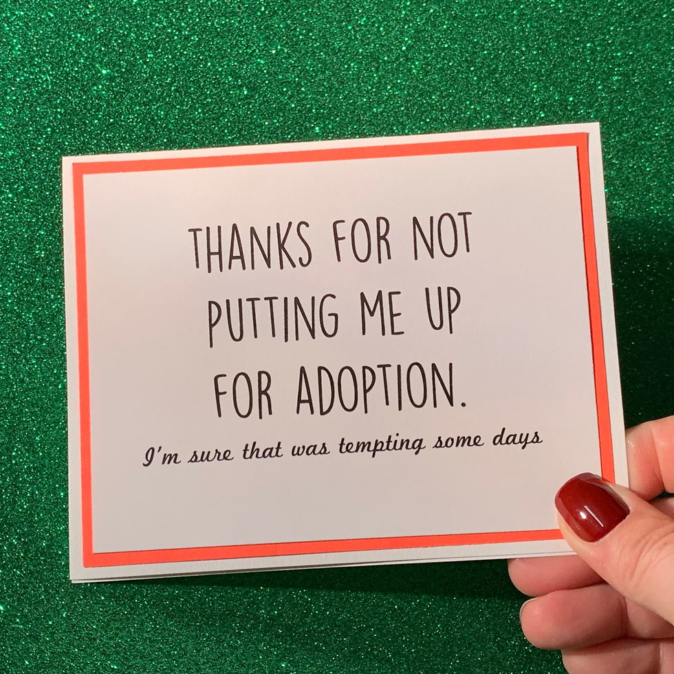 Me Up For Adoption Snarky Card