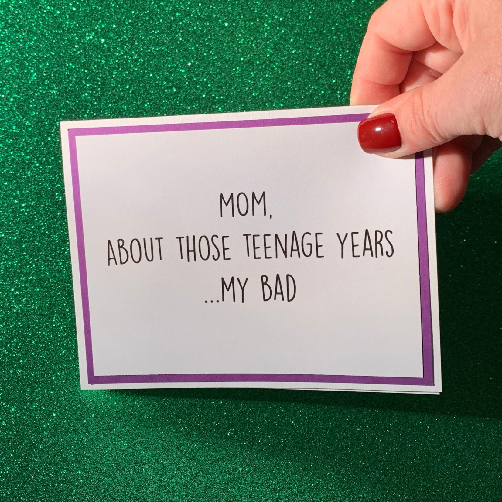 Teenage Years Snarky Card
