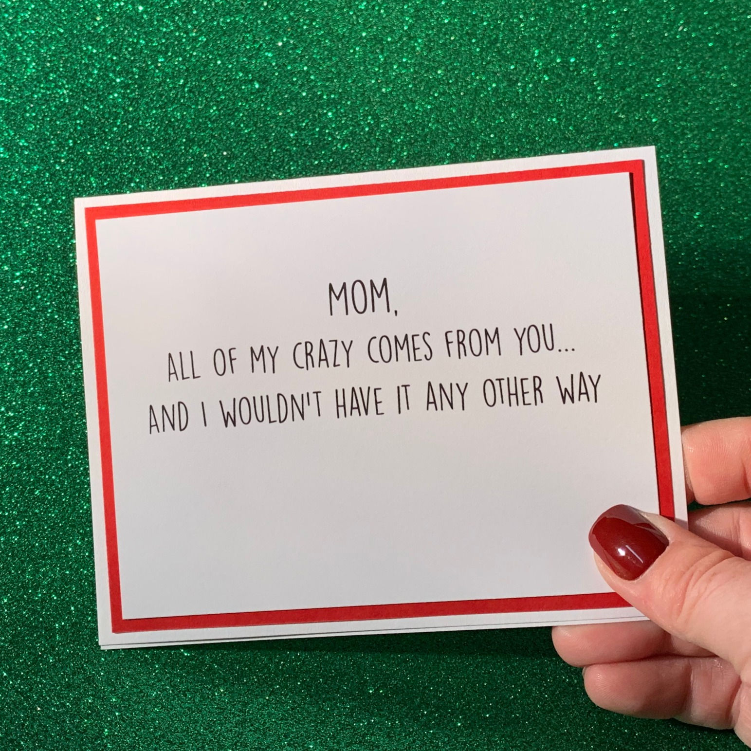 Crazy From You Snarky Card