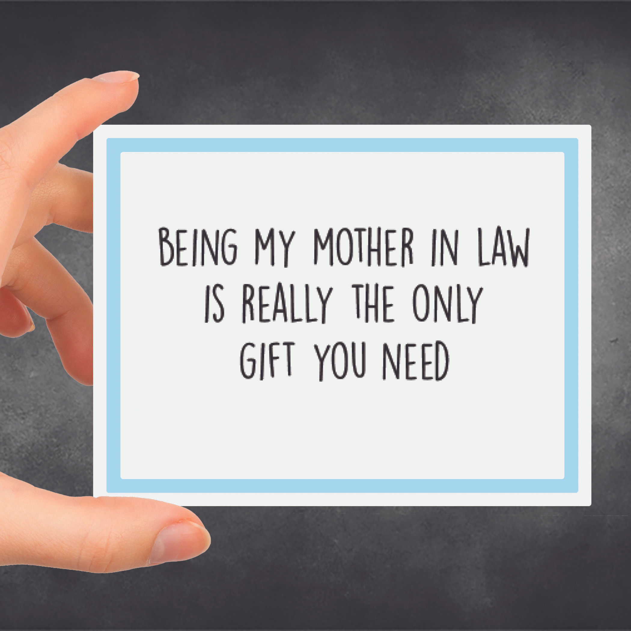 In Law Gift Snarky Card