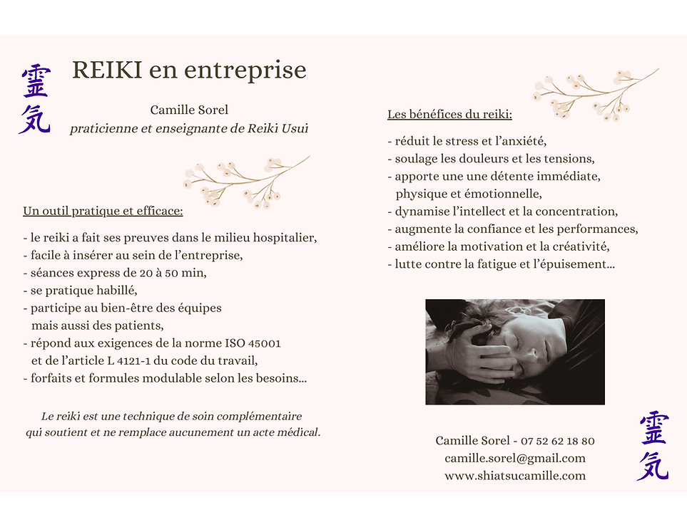 reiki en entreprise - Camille Sorel