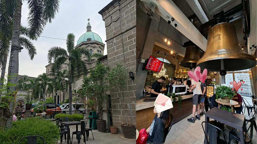The Belfry Cafe's Al Fresco Area & Inside the Cafe