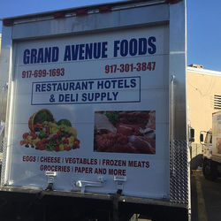 Box truck decals#wrappedtruck #grandavenuefoods#wrappedtruck #wrapguru #truckdecals