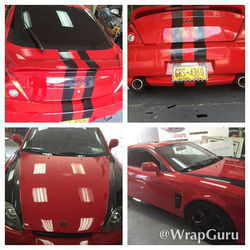_wrapguru #wrapguru #3M gloss black stripes #hyundai #vinyl #vehiclewrap