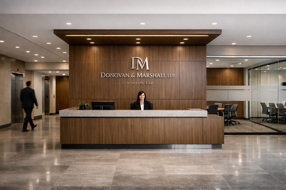 Corporate Office Reception Rebrand
