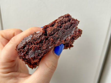 Double chocolate sea salt brownies