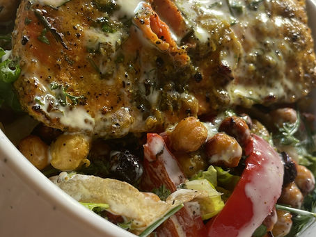 Lemon Pepper Salmon Salad