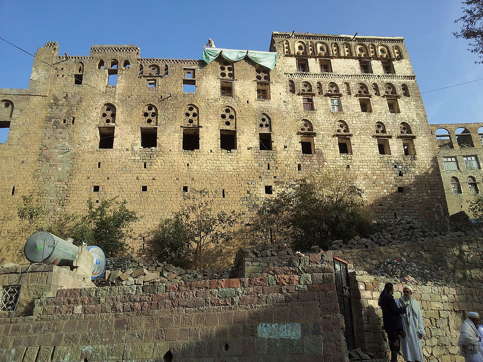 Surviving ruins of the Palace of Queen Arwa, now part of the Queen Arwa Museum, Jiblah, Yemen