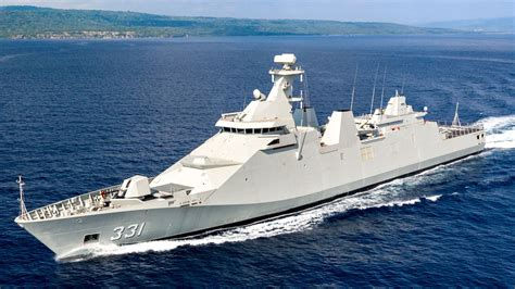 The KRI Martha Christina Tiahahu military naval ship