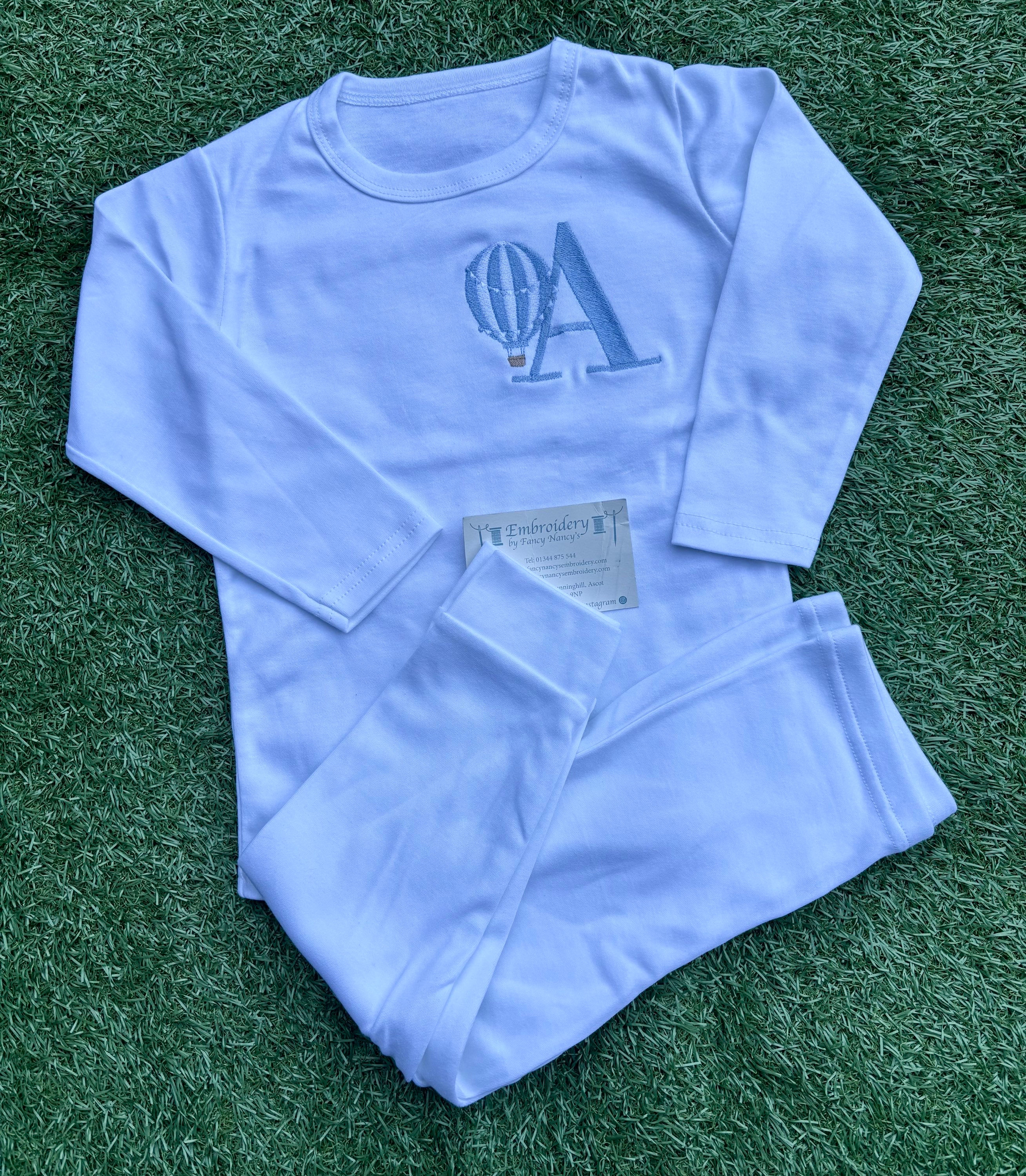 White Hot Air Balloon Pjs