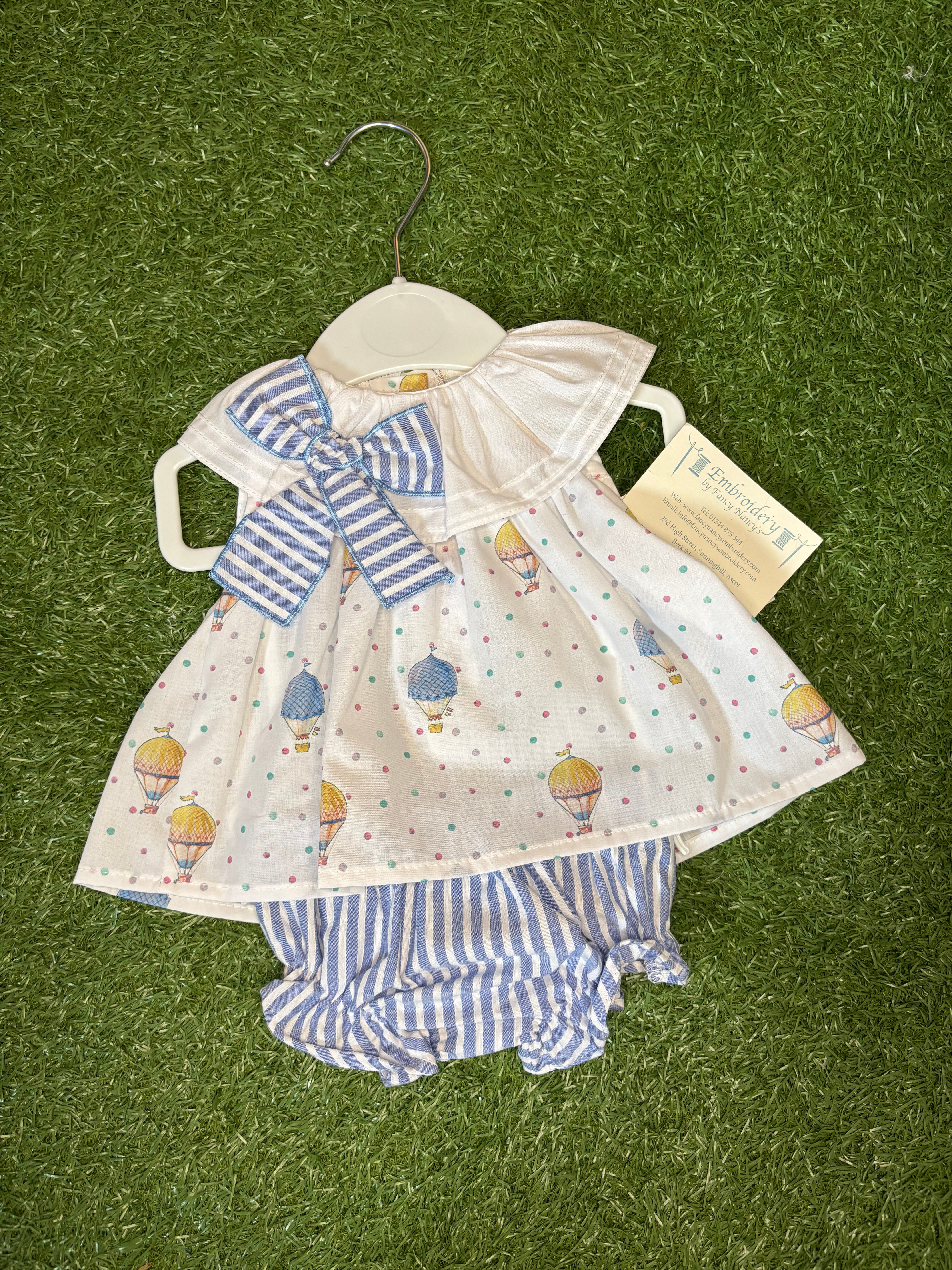 Girls Blue Hot Air Balloon Set