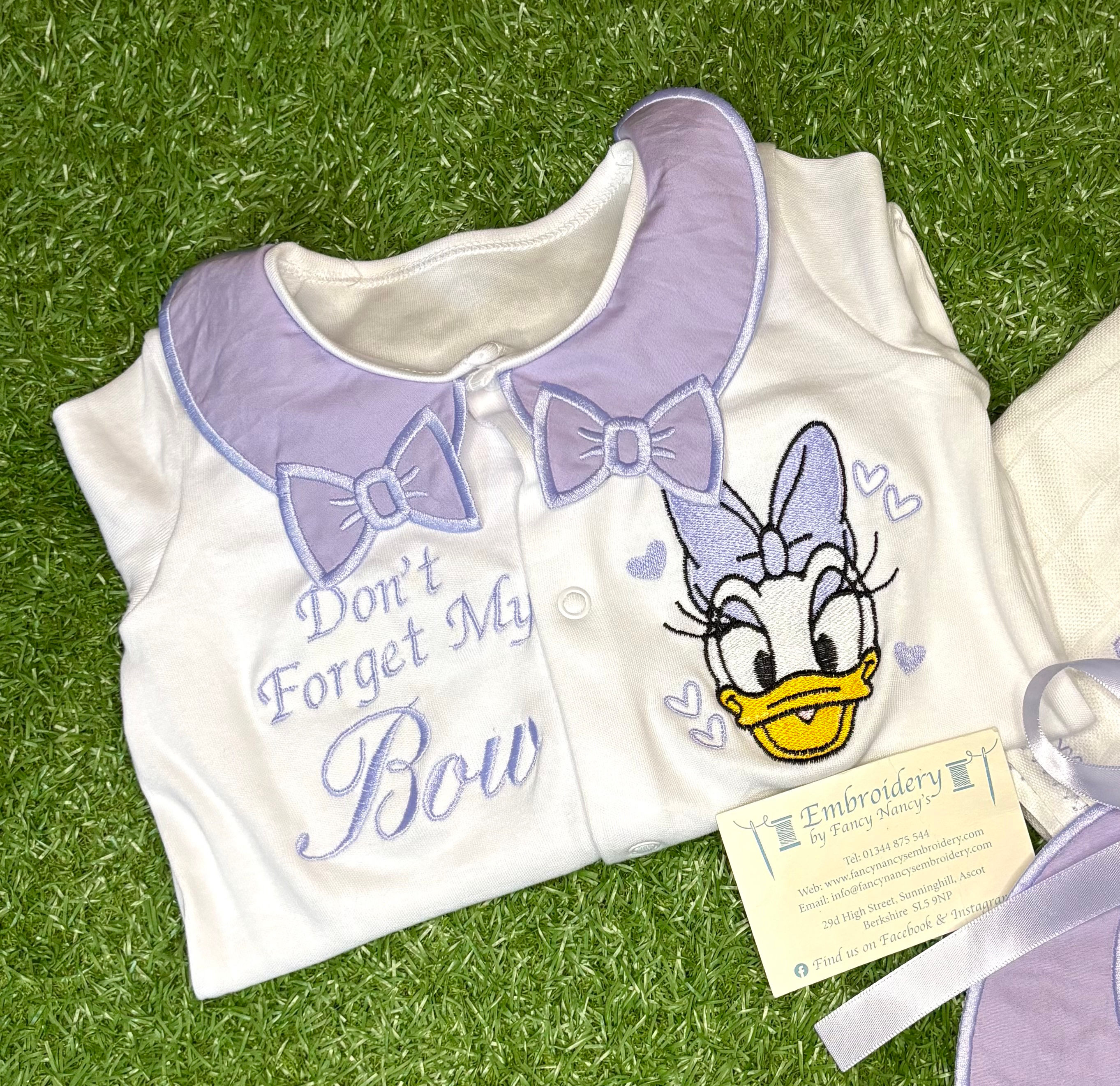 Lilac Duck Babygrow