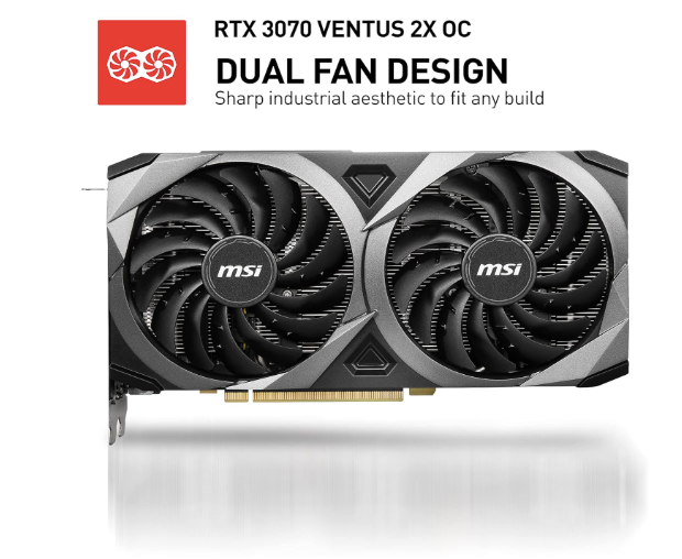 Thumbnail: MSI GeForce RTX 3070 Ventus 2X OC 8GB GDDR6 256-bit Gaming Graphic Card
