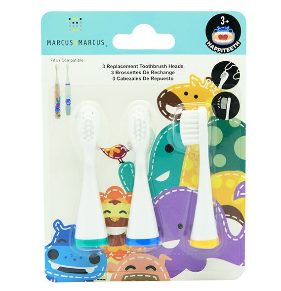 Thumbnail: Marcus & Marcus - 3 REPLACEMENT TOOTHBRUSH HEADS