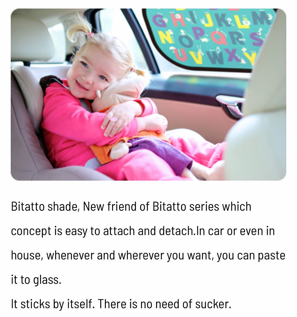 Thumbnail: Bitatto sun shade （black 2pcs） 2 Pack, Car Shade, Window Shade .UV Protection, E