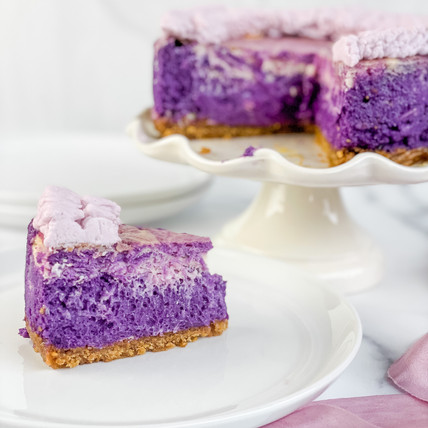 Ube Swirl Cheesecake