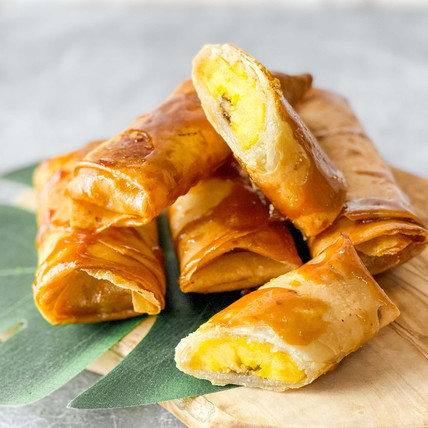 Crispy Caramel Plantain Rolls (Filipino Turon)