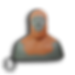 foam latex overweight cowl prosthetic fat makeup prosthetic