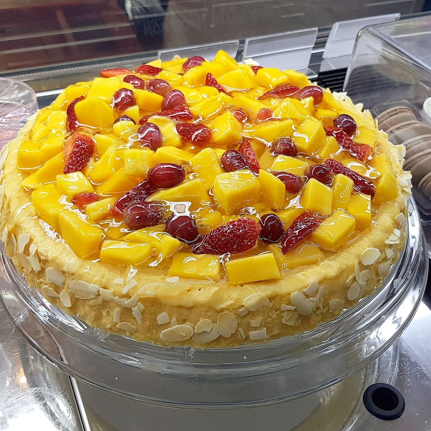 Mango and Berries Chiffon Cake