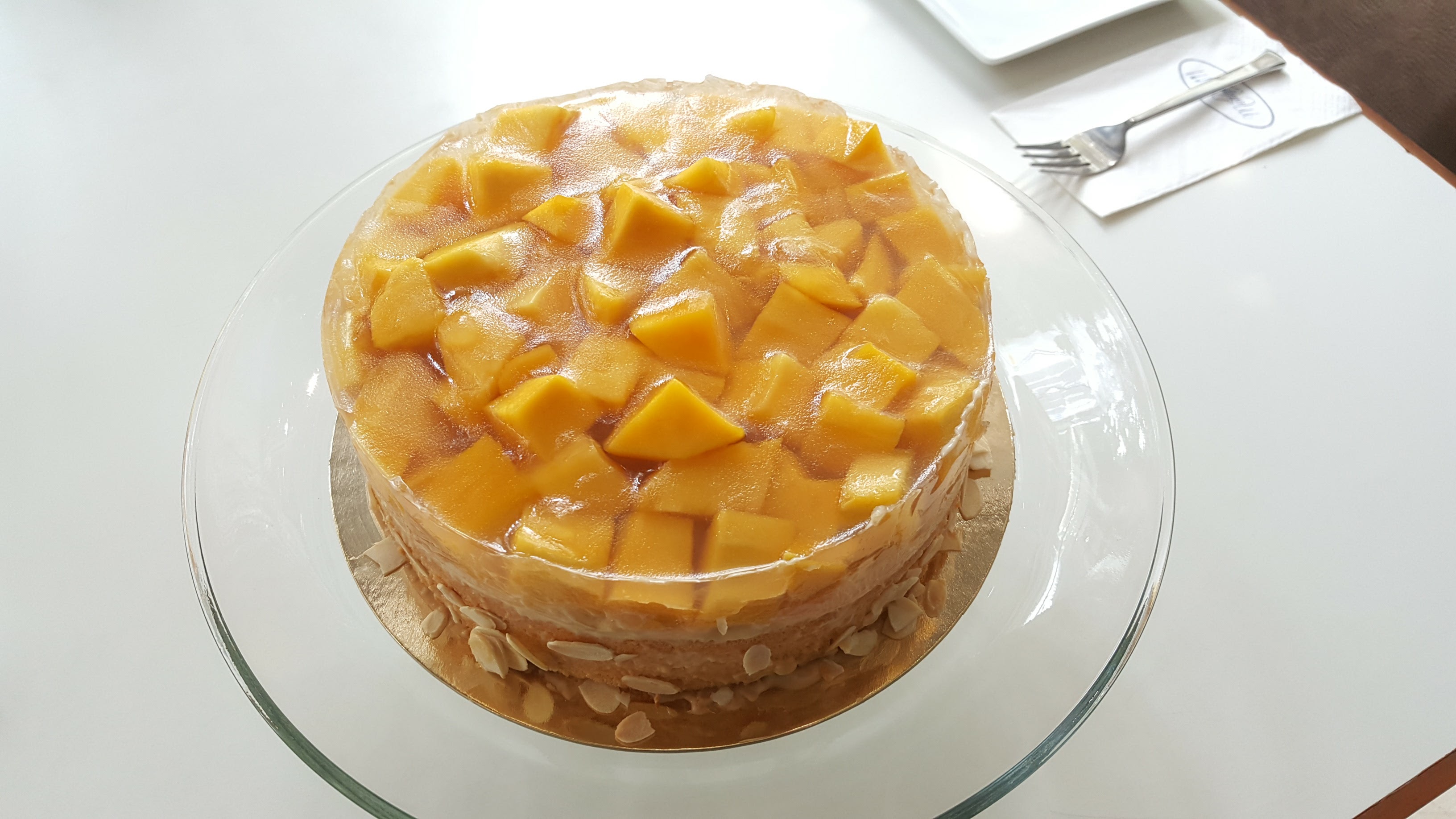 Mango and Jelly Chiffon Cake