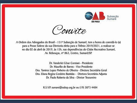 Cerimônia de Posse - OAB Sumaré