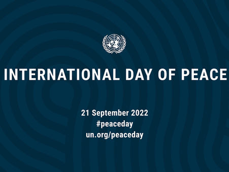 Today is the UN International Day of Peace