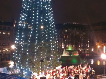 Carol Singing at Trafalgar Square 20th December