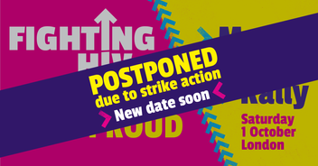 The upcoming March is postponed due to strike action
