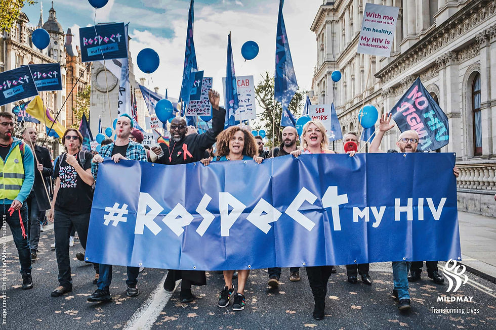 Respect my HIV Protest in London