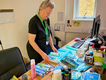 Personal care kits for new patients