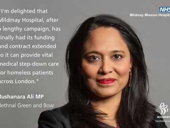 Huge thanks to our MP, Rushanara Ali