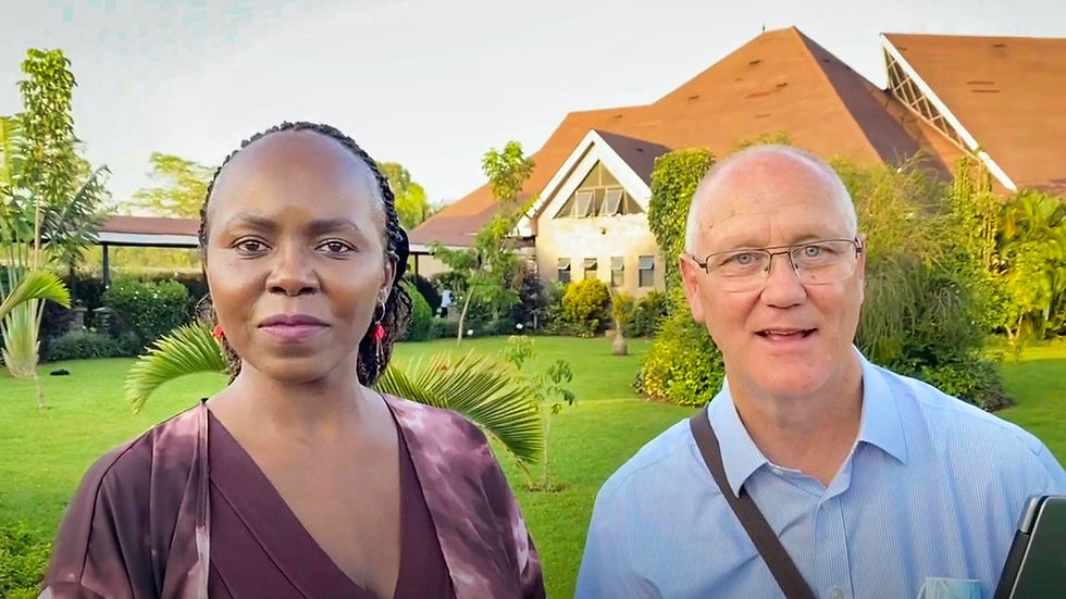 Elizabeth Oluoch and Geoff Coleman of Mildmay