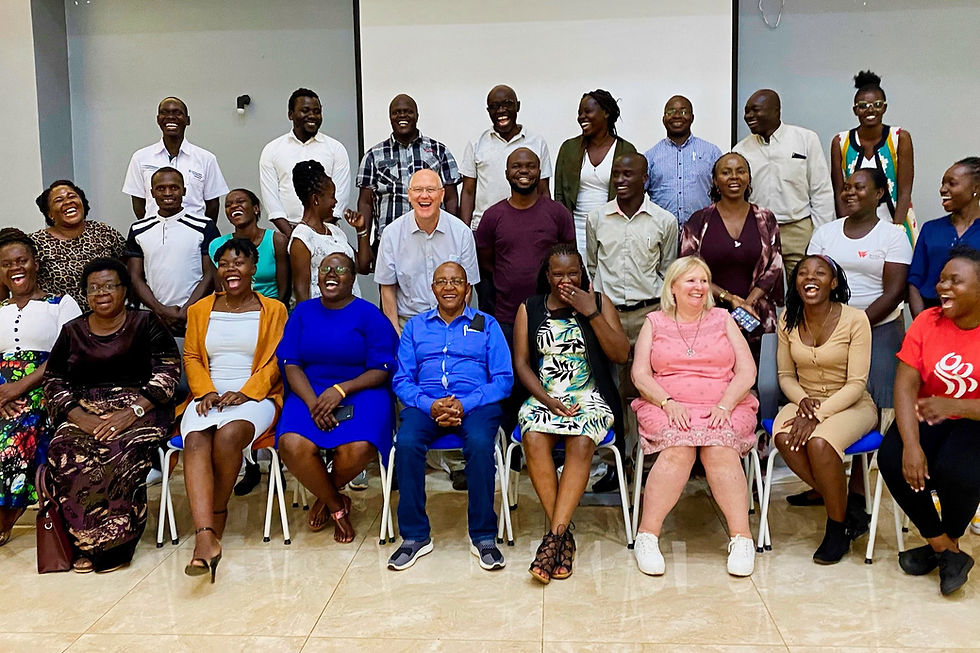 A group photograph of the Mildmay Kenya team
